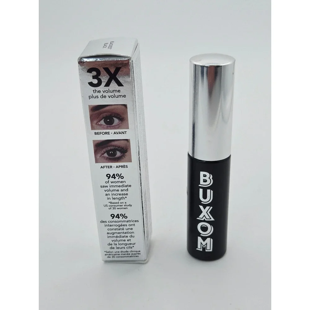 Buxom Lash Mascara Blackest Black 6ml 0.2 fl oz Volumizing Lengthening New‎